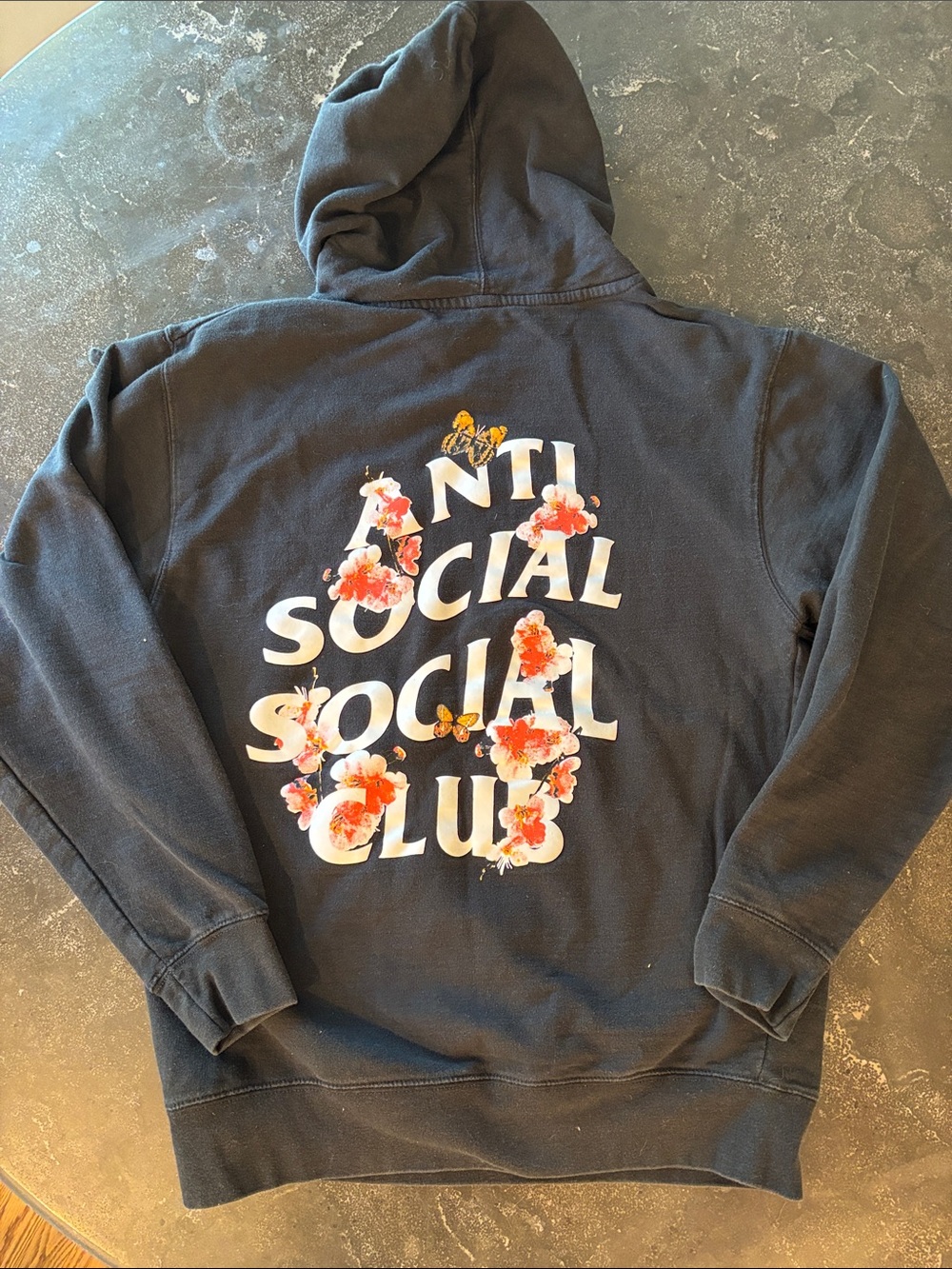 Anti Social Social Club Black Hoodie with White Logo - Picture 9 of 15